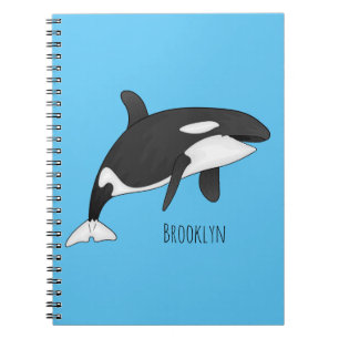 Cuaderno Ilustracion de personalizado de ballenas asesina