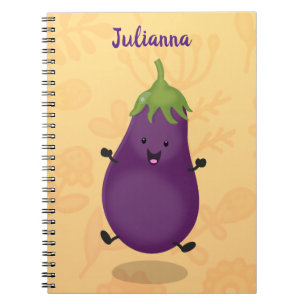 Cuaderno Ilustracion de personalizado de berenjenas de bere