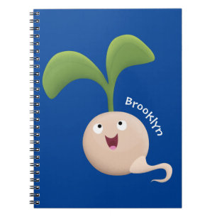 Cuaderno Ilustracion de personalizado de brote de semillas