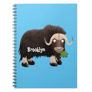 Cuaderno Ilustracion de personalizado de buey hongo