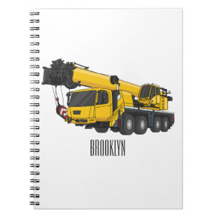 Cuaderno Ilustracion de personalizado de camiones Crane
