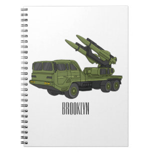 Cuaderno Ilustracion de personalizado de camiones de misile