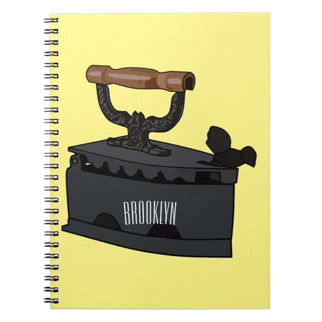 Cuaderno Ilustracion de personalizado de carbón vegetal (Frente)