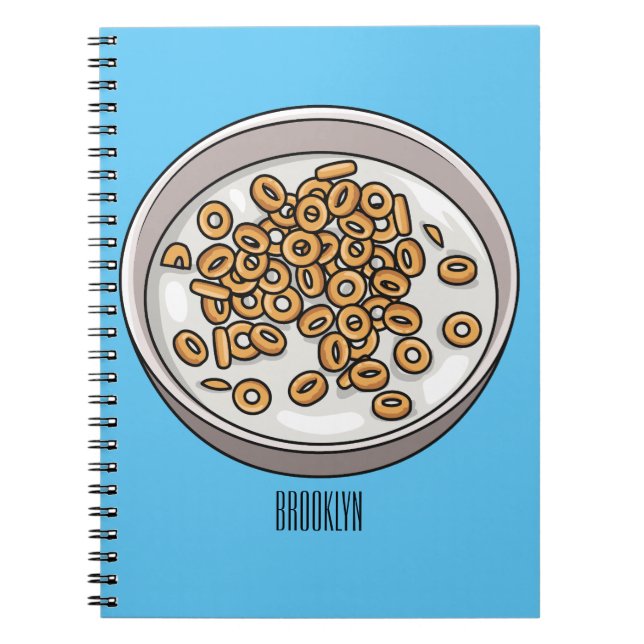 Cuaderno Ilustracion de personalizado de cereales (Frente)