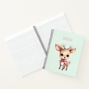 Cuaderno Ilustracion de Personalizado de ciervos para bebés