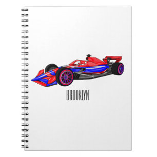 Cuaderno Ilustracion de personalizado de coches de carreras