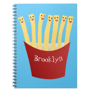 Cuaderno Ilustracion de personalizado de comida rápida de p