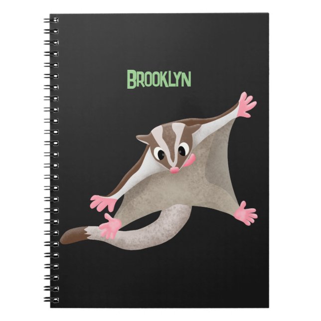 Cuaderno Ilustracion de personalizado de deslizador de azúc (Frente)