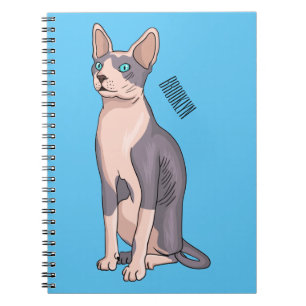 Cuaderno Ilustracion de personalizado de gatos Sfinx