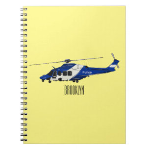 Cuaderno Ilustracion de personalizado de helicópteros de la