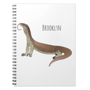 Cuaderno Ilustracion de personalizado de lagarto de monitor