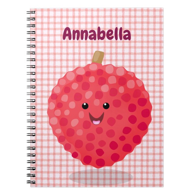 Cuaderno Ilustracion de personalizado de linché rosado (Frente)
