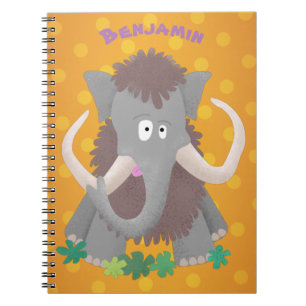 Cuaderno Ilustracion de personalizado de mamut bobo gracios