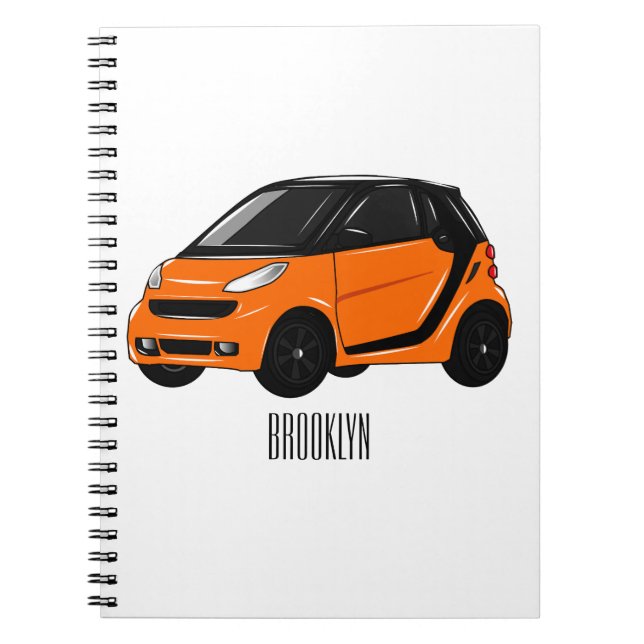 Cuaderno Ilustracion de personalizado de micro coches (Frente)