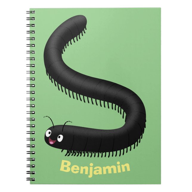 Cuaderno Ilustracion de personalizado de milipedo corto (Frente)