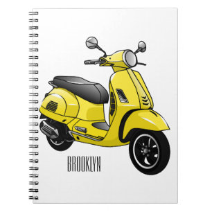 Cuaderno Ilustracion de personalizado de motocicleta con ci