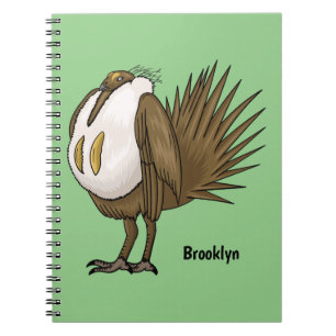 Cuaderno Ilustracion de personalizado de pájaro de gran sab