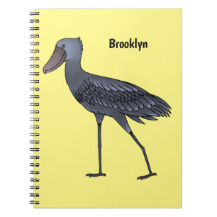 Cuaderno Ilustracion de personalizado de pájaro Shoebill