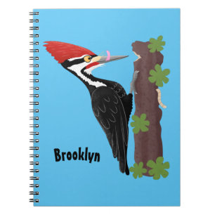 Cuaderno Ilustracion de personalizado de pájaros carpintero