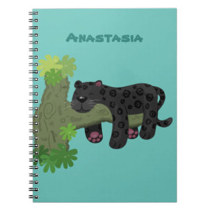 Cuaderno Ilustracion de personalizado de pantera negra de j