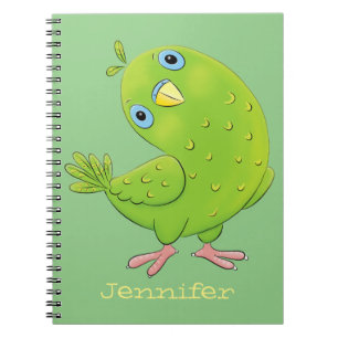 Cuaderno Ilustracion de personalizado de paracaídas verde l