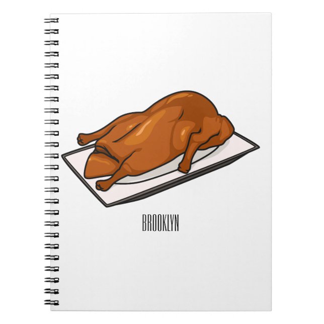 Cuaderno Ilustracion de personalizado de pato de Peking (Frente)