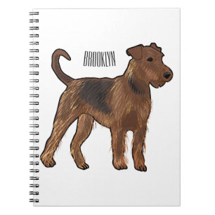 Cuaderno Ilustracion de personalizado de perro Airedale ter