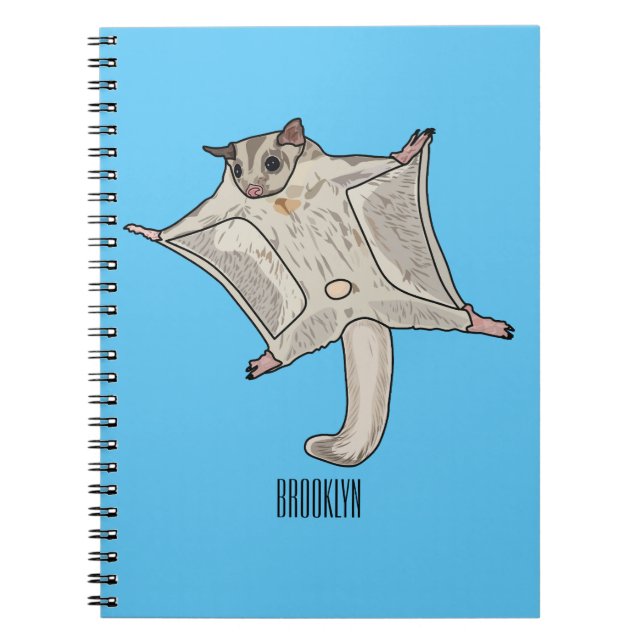 Cuaderno Ilustracion de personalizado de planeador de azúca (Frente)