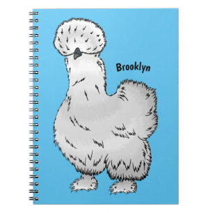 Cuaderno Ilustracion de personalizado de pollo de Silkie