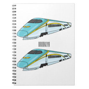 Cuaderno Ilustracion de personalizado de trenes de alta vel