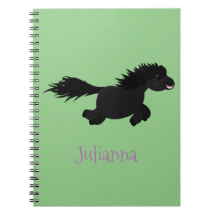 Cuaderno Ilustracion de personalizado del pony de Shetland