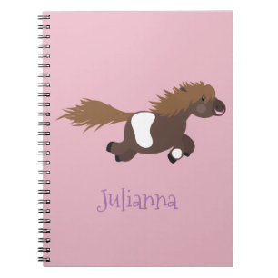 Cuaderno Ilustracion de personalizado del pony de Shetland