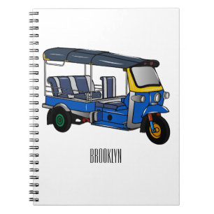 Cuaderno Ilustracion de personalizado tuk tuk