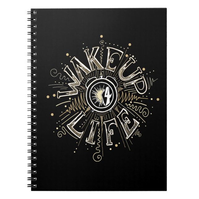 Cuaderno ilustracion de presupuesto de WAKE UP 4 LIFE inspi (Frente)