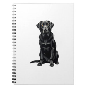Cuaderno Ilustración de retrato de perro Labrador Retriever