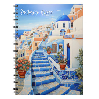Cuaderno Ilustracion de Santorini | Arte de viajes