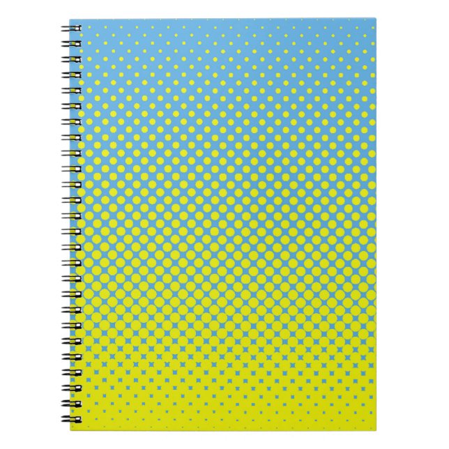 Cuaderno Ilustración de semitono pop, arte, patrón, cómic,  (Frente)