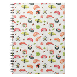 Cuaderno Ilustración de Sushi Pequeño para Fans de Nigiri y