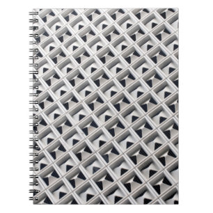 Cuaderno Ilustracion de tablero gris de cuadrícula
