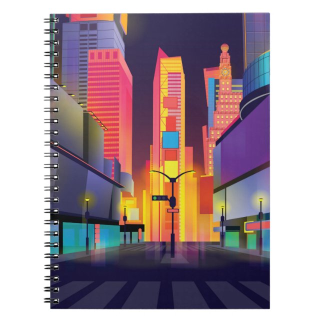Cuaderno ilustración de Times Square, Nueva York (Frente)