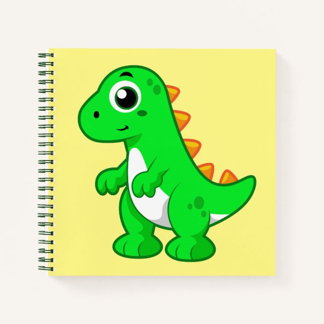 Cuaderno Ilustracion De Tirano Rex. (Anverso)