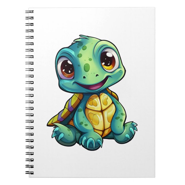 Cuaderno ilustracion de tortuga personalizado (Frente)