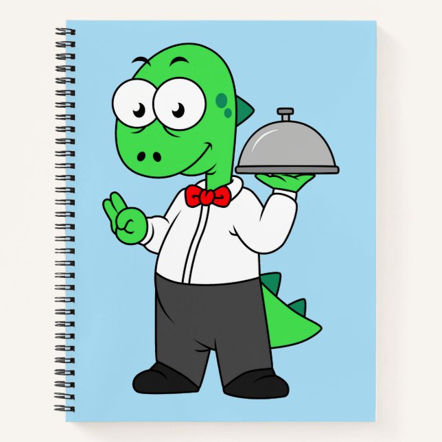 Cuaderno Ilustracion De Un Agujero De Comida Tirrannosaurus (Anverso)