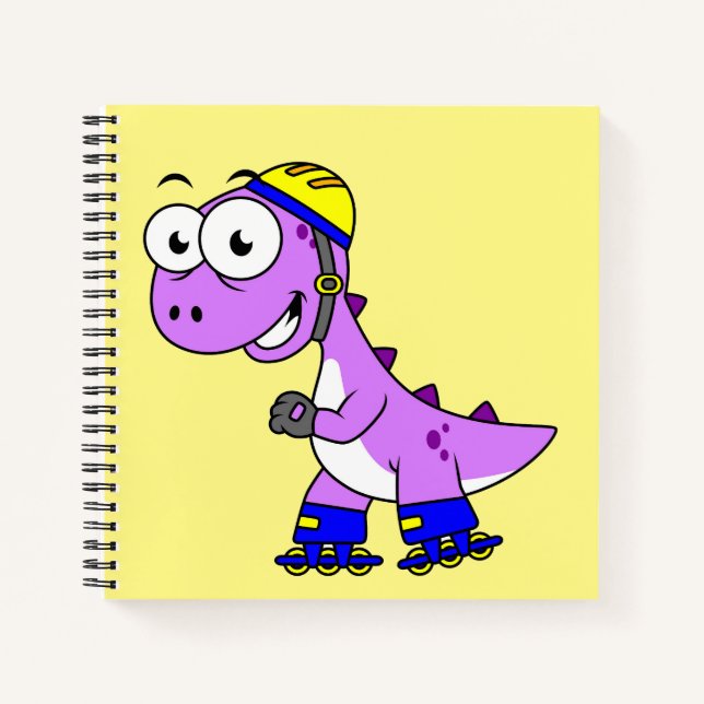Cuaderno Ilustracion De Un Rex Tirrannosaurus. (Anverso)