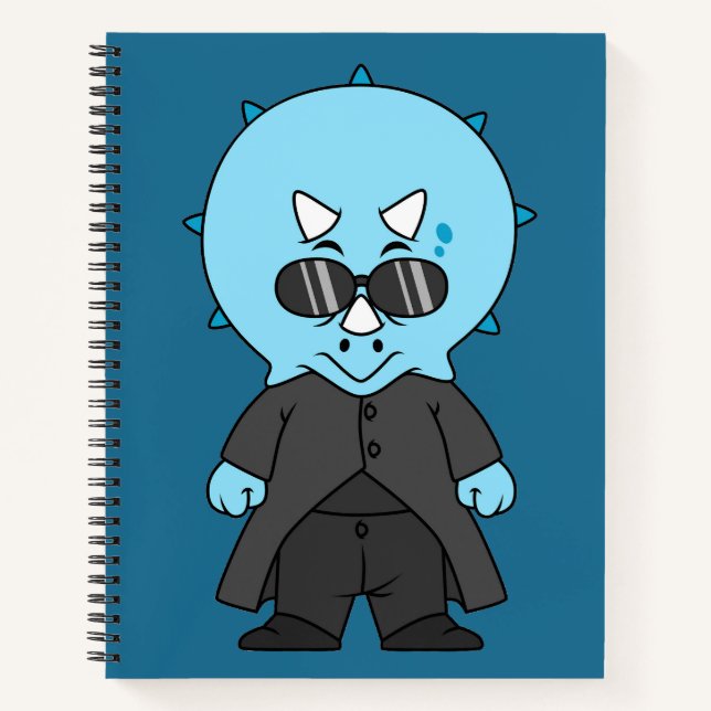 Cuaderno Ilustracion De Una Matriz Triceratops. (Anverso)