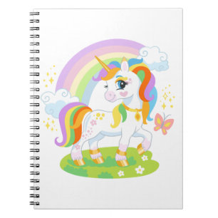 Cuaderno Ilustracion de unicornio cutáneo #1