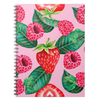 Cuaderno Ilustracion del patrón dibujado a mano de acuarela
