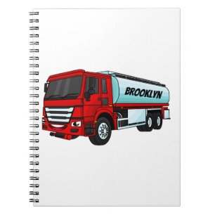 Cuaderno Ilustracion del personalizado de transporte de com