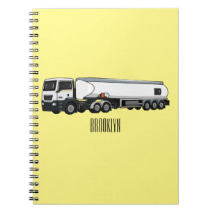Cuaderno Ilustracion del personalizado de transporte de com