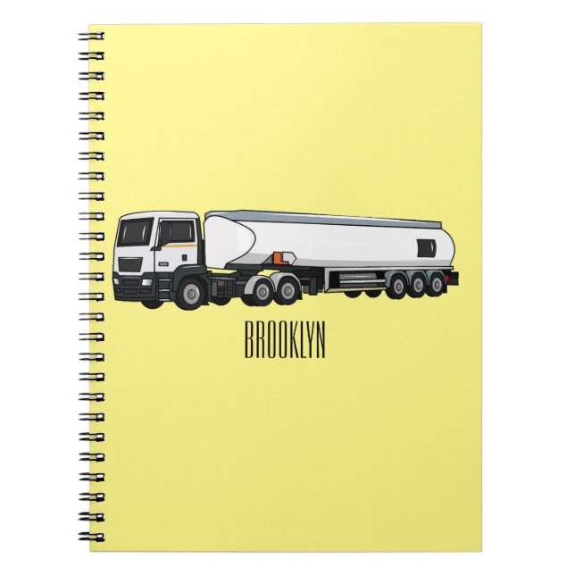 Cuaderno Ilustracion del personalizado de transporte de com (Frente)